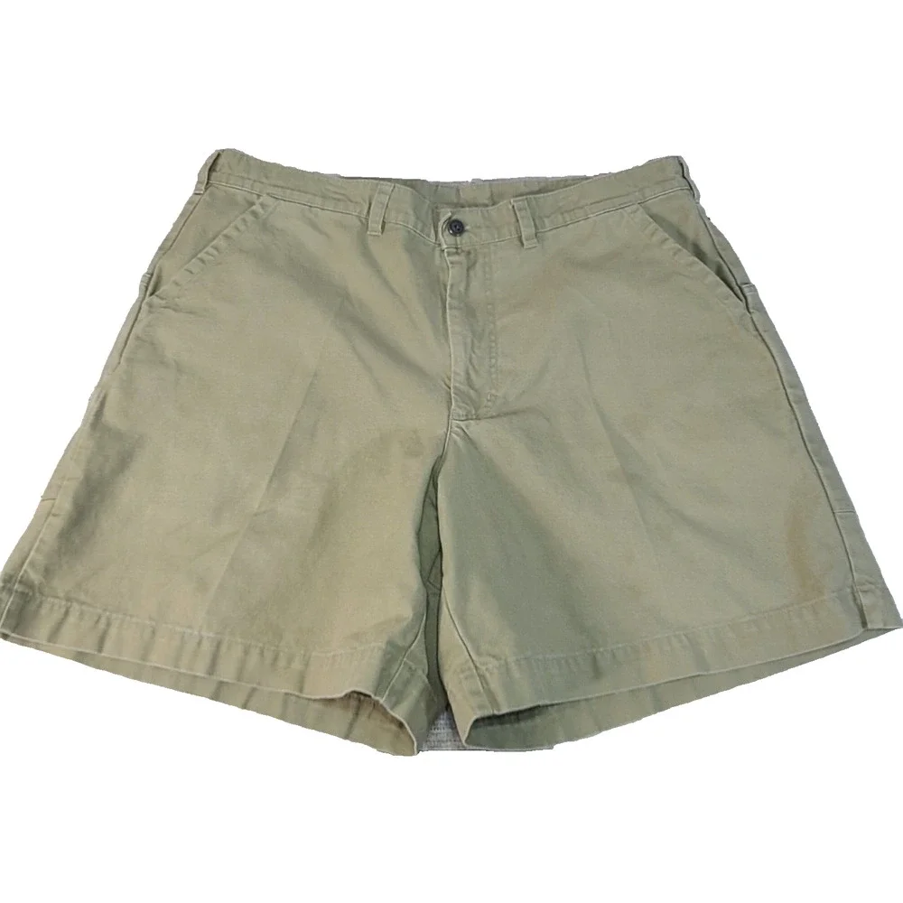 Vintage Patagonia Stand Up Shorts Men's 38 Beige Khaki 5 Pockets Hiking Outdoors - Picture 1 of 6